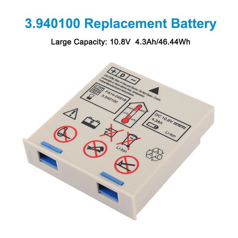 3.940100 FA14-04918 Replacement battery For SCHILLER Defigard 5000