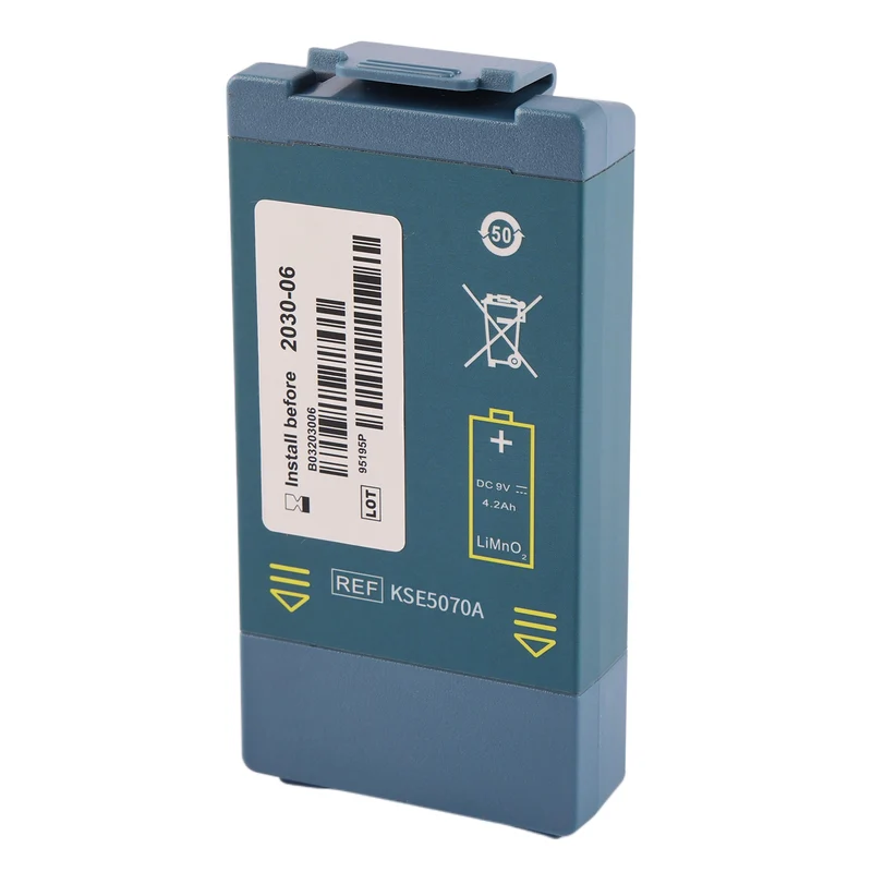 Home Defibrillator Replacement AED Battery For FRX HS1 M5070A 9V 37.8Wh