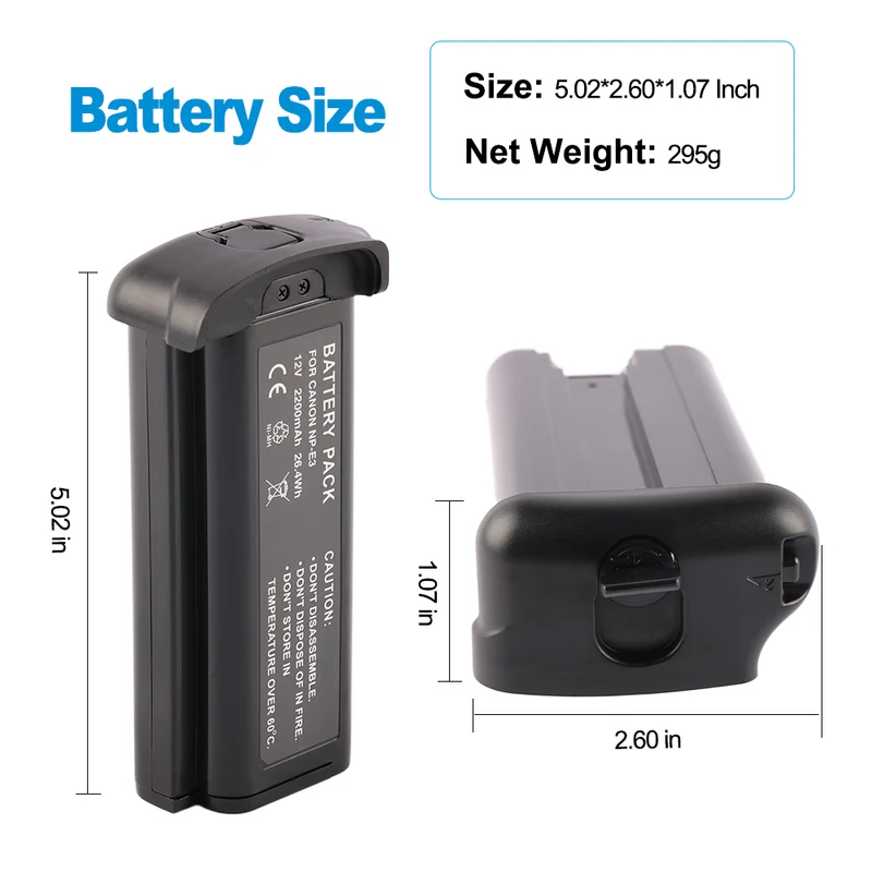 Replacement For NP-E3 Ni-MH Battery Compatible Canon EOS 1D EOS 1D MarkII EOS 1D MarkII N EOS 1DS EOS 1DS MarkII Camera