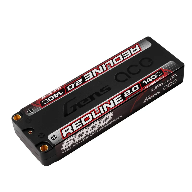 Gens Ace Redline 2.0 Accu lipo ULCG 7.4v 6000mah 140C 2S1P