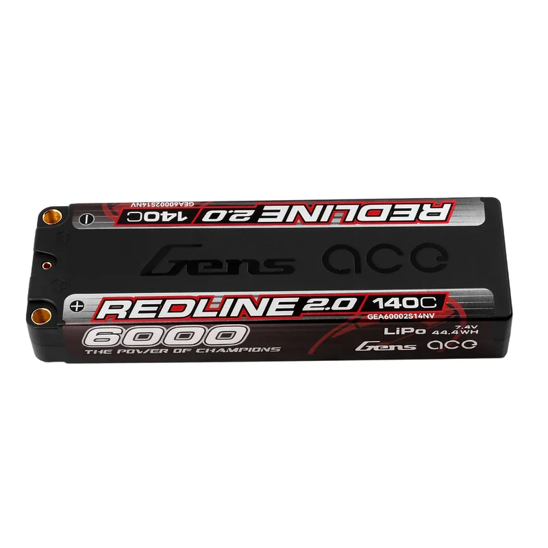 Gens Ace Redline 2.0 Accu lipo ULCG 7.4v 6000mah 140C 2S1P