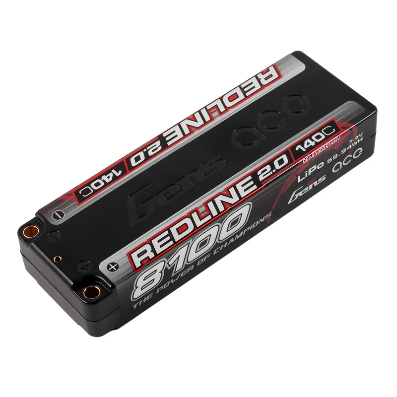 Gens Ace Redline 2.0 Accu lipo 7.4v 8100mah 140C 2S1P