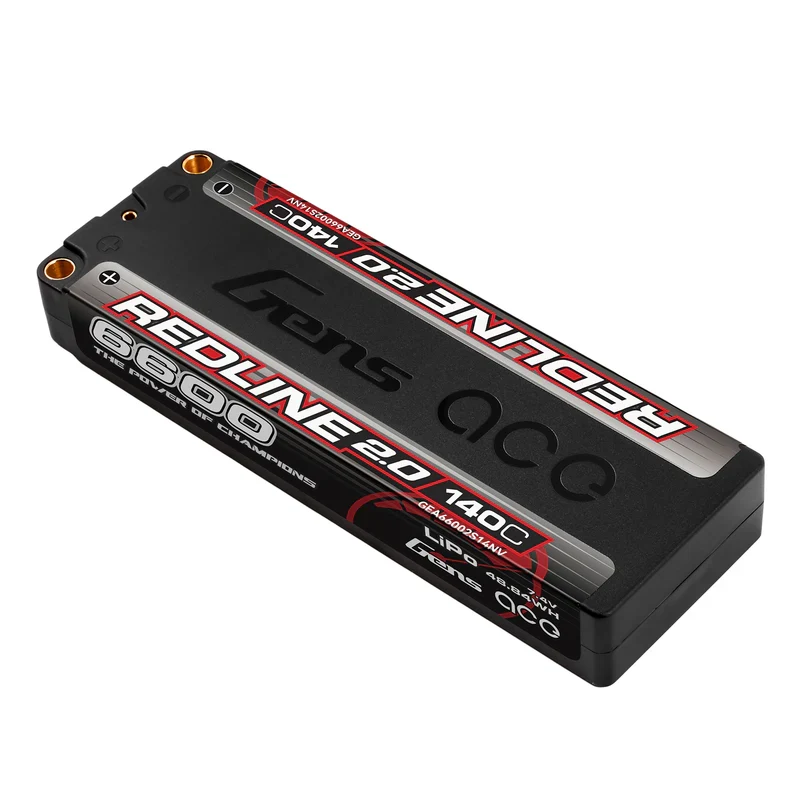 Gens Ace Redline 2.0 Accu lipo LCG 7.4v 6600mah 140C 2S1P