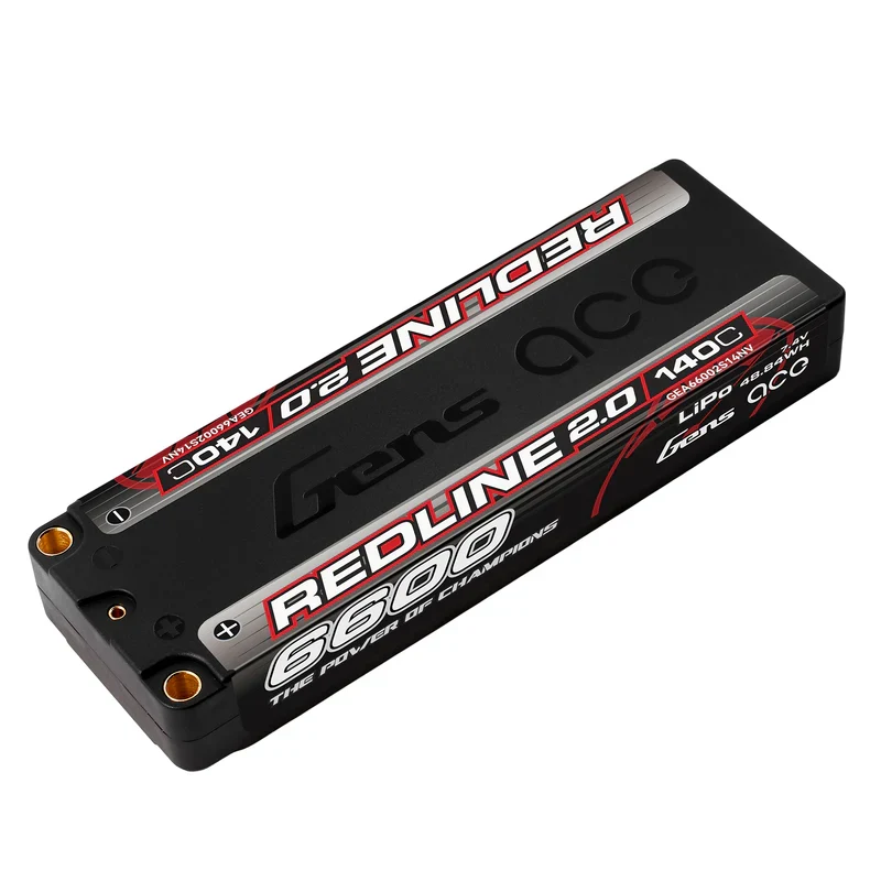 Gens Ace Redline 2.0 Accu lipo LCG 7.4v 6600mah 140C 2S1P