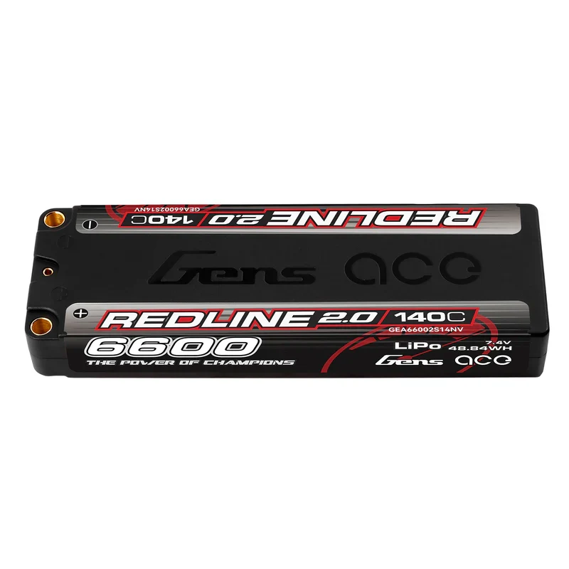 Gens Ace Redline 2.0 Accu lipo LCG 7.4v 6600mah 140C 2S1P