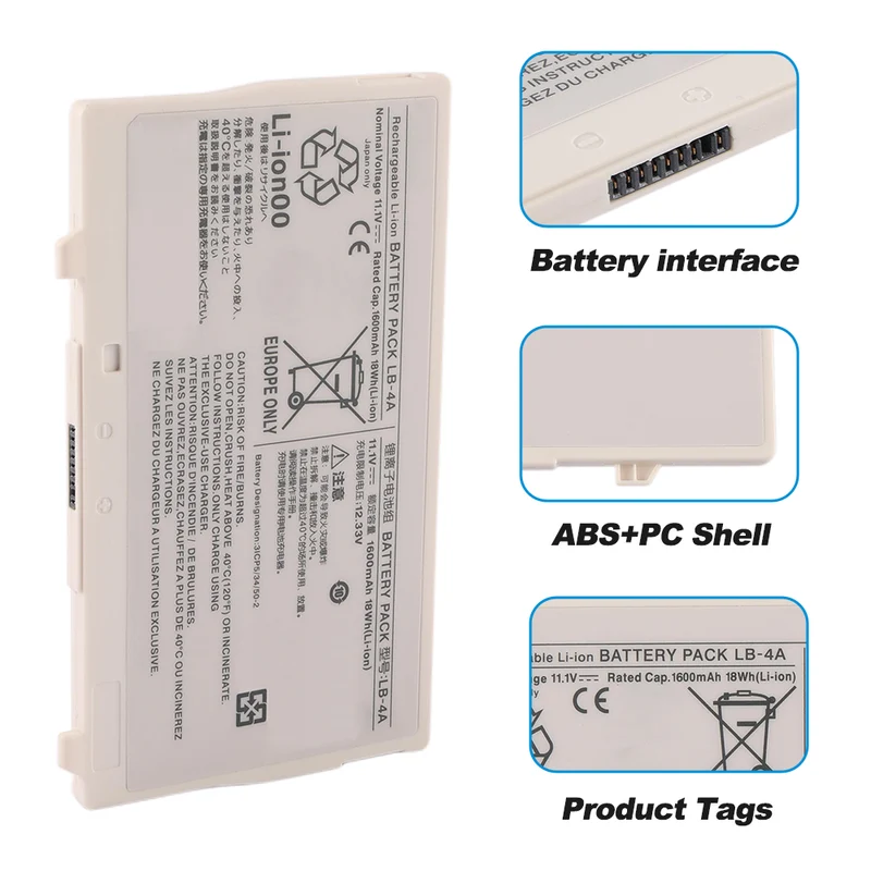 LB-4A Replacement Battery For Canon CXDI-710C Wireless Flat Panel Detectors WM5A11 AX-C4343W