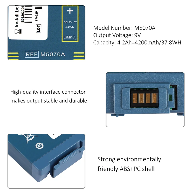 Replacement Battery For FRx Defibrillator M5070A 2030-06