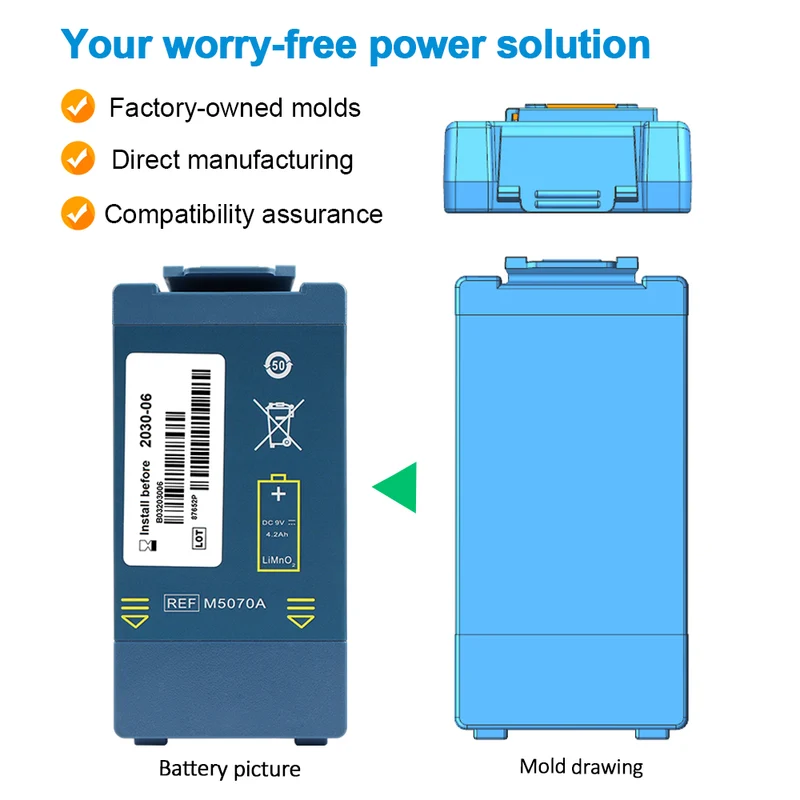 Replacement Battery For FRx Defibrillator M5070A 2030-06