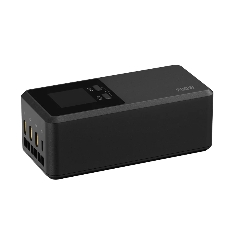 LKTOP 200W Fast Charging Hub for DJI Matrice 4T/4E Batteries | LCD Display Smart Drone Charger with USB-C Port & Quiet Cooling
