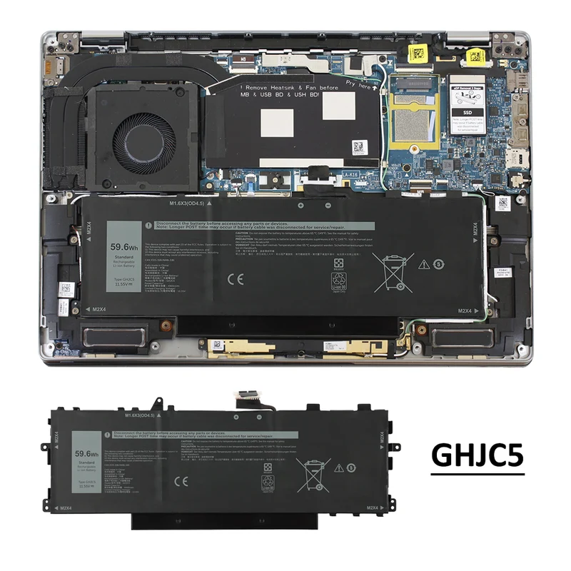 GHJC5 Battery Replacement for Dell Dell Latitude 9420 9430 / Latitude 9430 2-in-1 Series