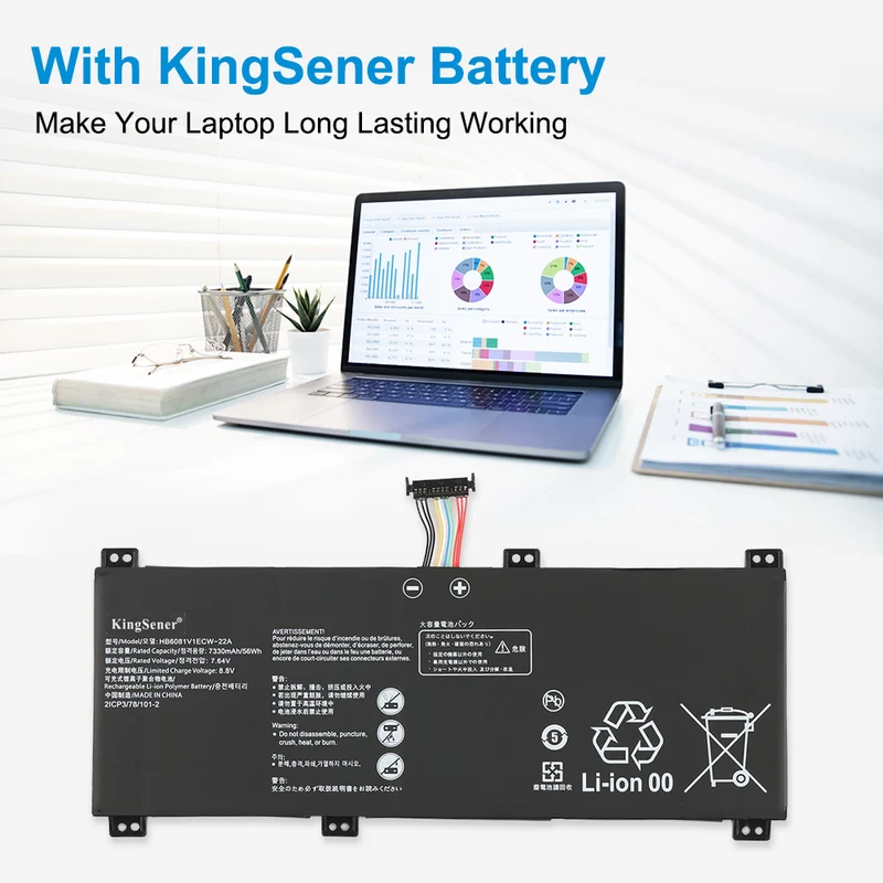 HB6081V1ECW-22A Laptop Battery For Huawei Honor Magicbook Pro 2020 HLYL-WFP9