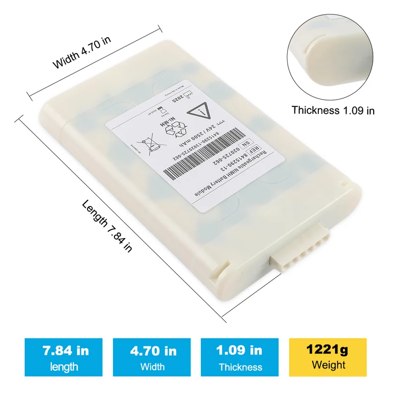 8415290-08 8415290-11 24V 2500mAh Rechargeable NI-NH Battery for VN500 V500