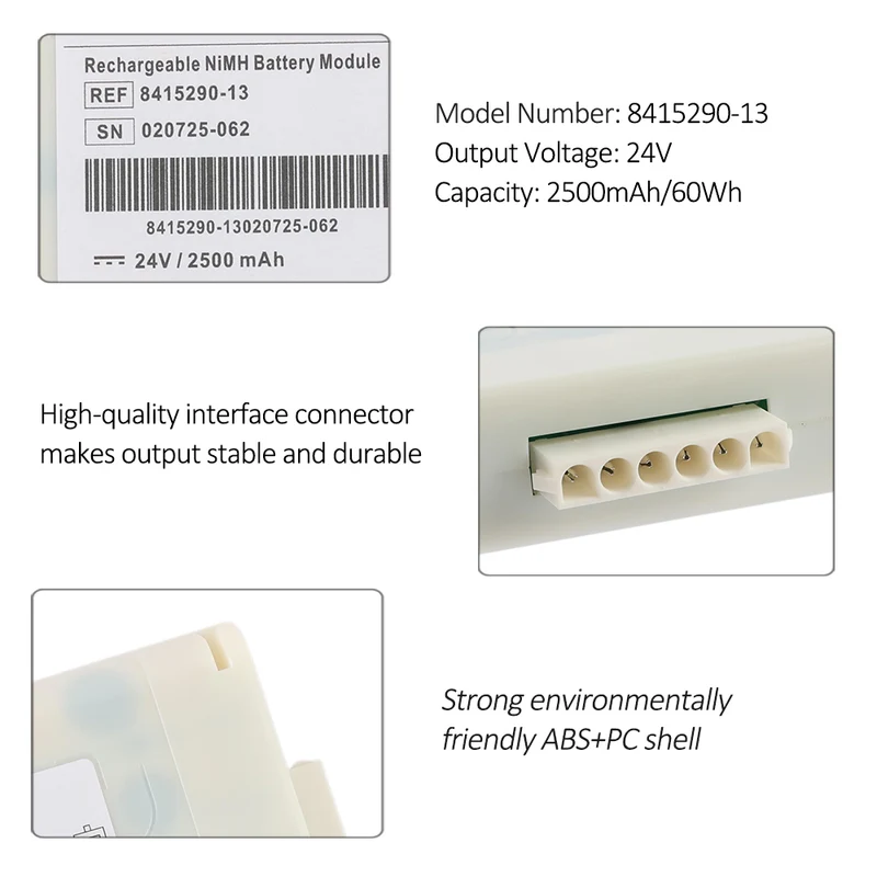 8415290-08 8415290-11 24V 2500mAh Rechargeable NI-NH Battery for VN500 V500