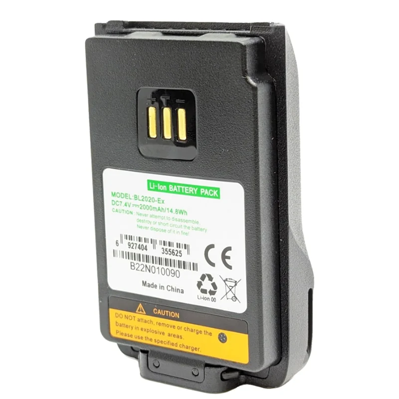 BL2020-Ex Replacement Battery For Hytera PD502i-UL913 PD562i-UL913 Radios