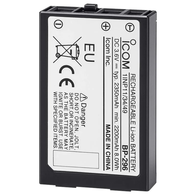 BP-296 Replacement Battery For Icom M37 Two-way Radios
