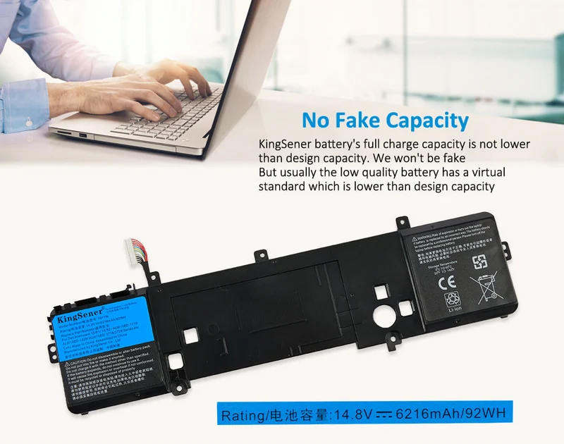 191YN Battery for Dell Alienware 15 R1 R2 92Wh 6216mAh
