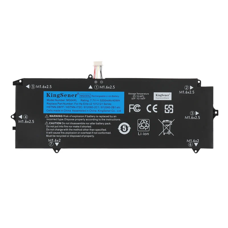 MG04XL Battery for HP Elite x2 1012 G1 (V9D46PA V2D16PA) — 7.7V 40Wh