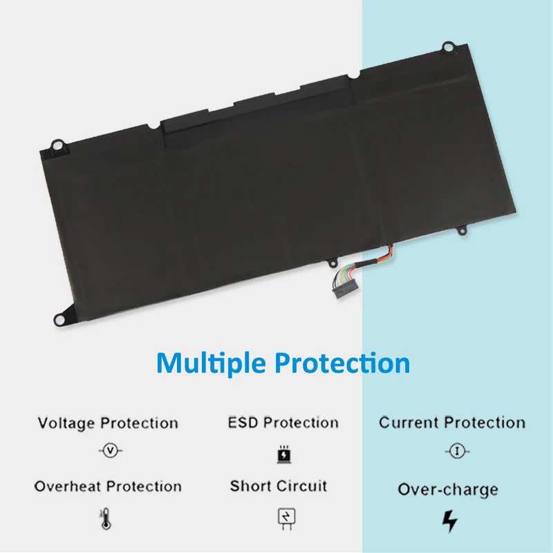90V7W Battery for Dell XPS 13 9343 9350 — 56Wh 7.6V Li-ion