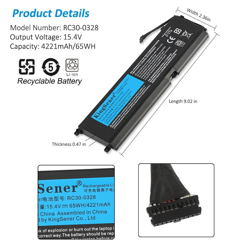 RC30-0328 Replacement Battery For Razer Blade 15 RZ09-0328