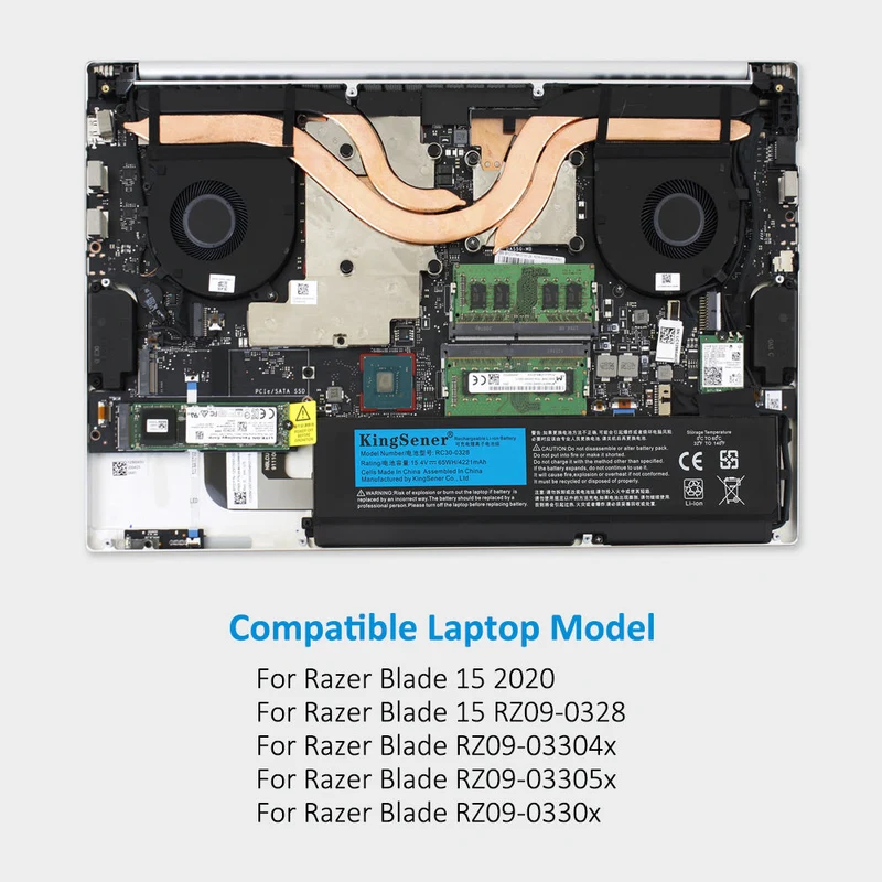 RC30-0328 Replacement Battery For Razer Blade 15 RZ09-0328
