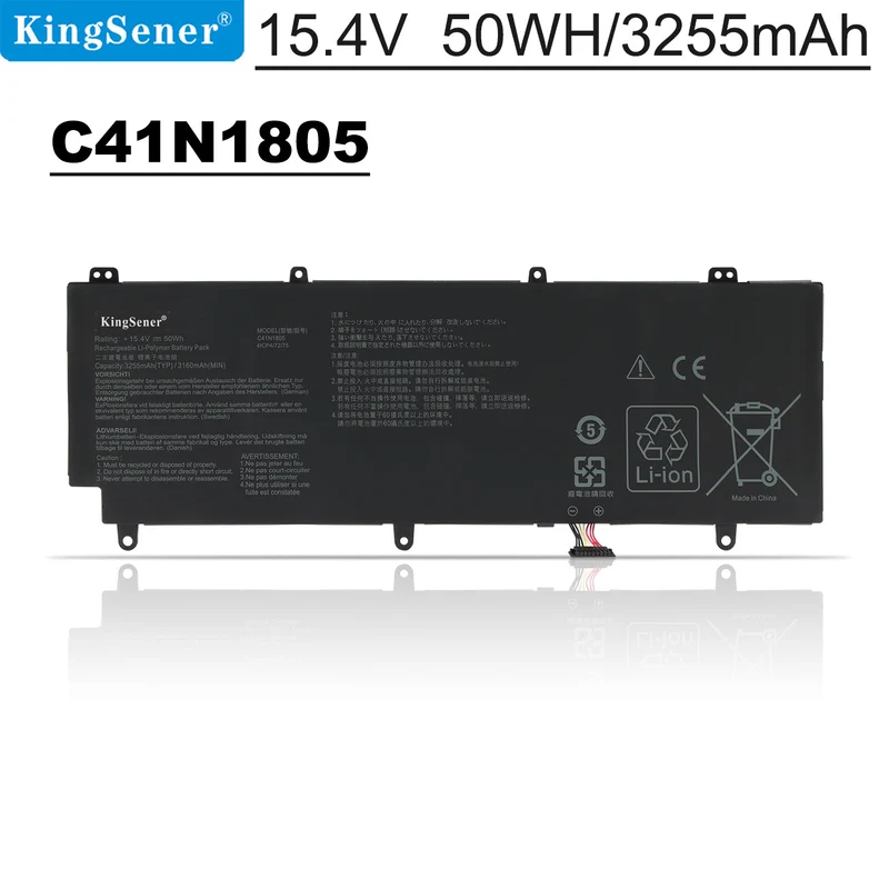 ASUS ROG Zephyrus S GX531 Battery C41N1805 15.4V 50Wh