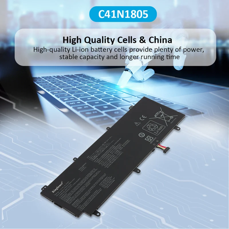 ASUS ROG Zephyrus S GX531 Battery C41N1805 15.4V 50Wh