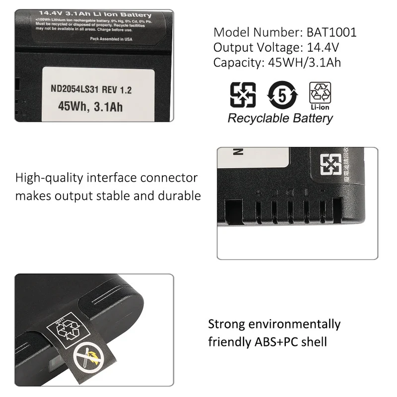 REF BAT1001 Battery for ND2054LS31 REV INTEGRA 45WH 3100mAh | US Stock
