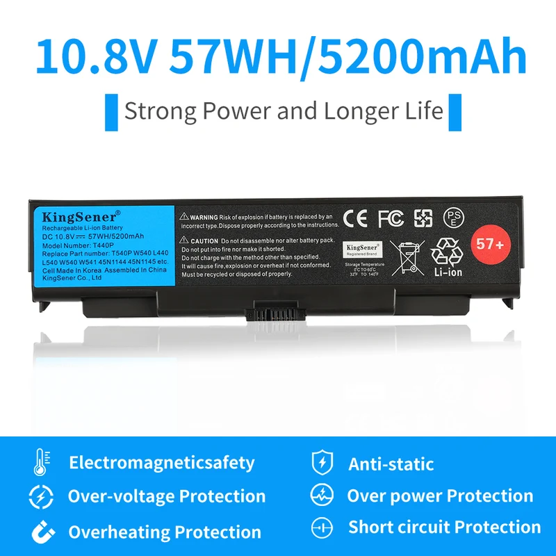 57WH T440P 6 Cells Laptop Battery For Lenovo ThinkPad 45N1160 45N1769 45N1779 45N1150 | US Stock