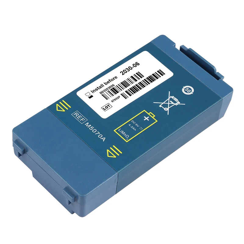 Replacement Battery for M5070A HS1, OnSite, FRx AED (9V, 4.2Ah, Li-ion)