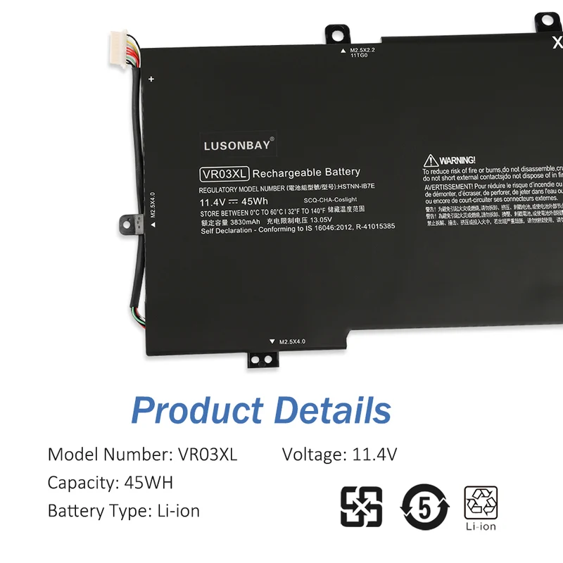 VR03XL 816497-1C1 HSTNN-IB7E Battery For HP Envy 13" Pavilion 13-D 13-D025TU LUSONBAY UK Stock