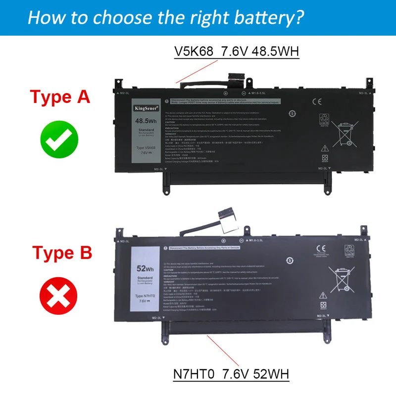 V5K68 Battery For Dell Latitude 9510 9520 2-in-1 HYMNG N2NLL 21CP4/60/81-2