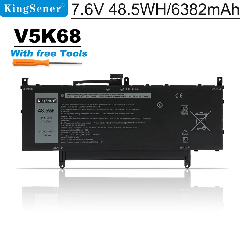 V5K68 Battery For Dell Latitude 9510 9520 2-in-1 HYMNG N2NLL 21CP4/60/81-2