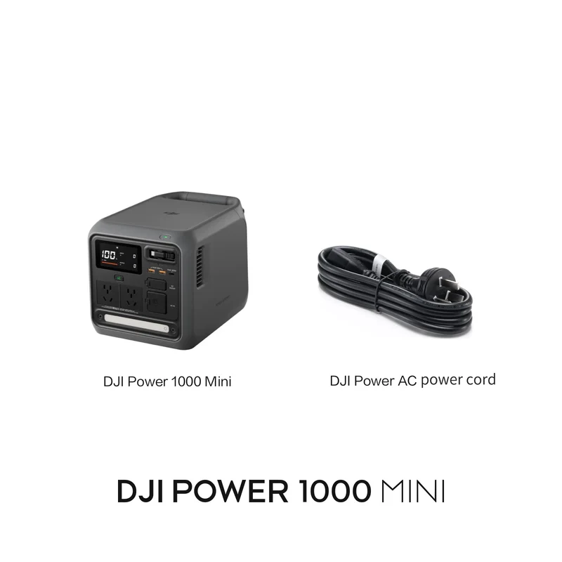 DJI Power 1000 Mini Portable Power Station – Lightweight 1kWh Outdoor Battery with 1000W Output & Fast Charging