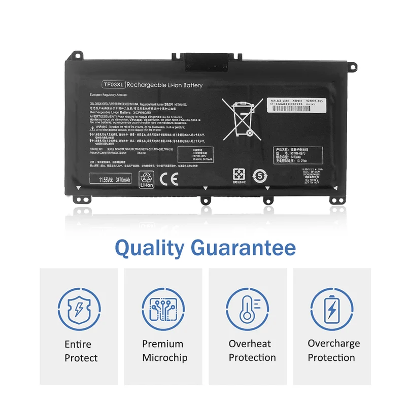 TF03XL Laptop Battery For HP Pavilion 15-CC 15-CD 17-AR HSTNN-LB7L 920070-855 LUSONBAY UK Stock