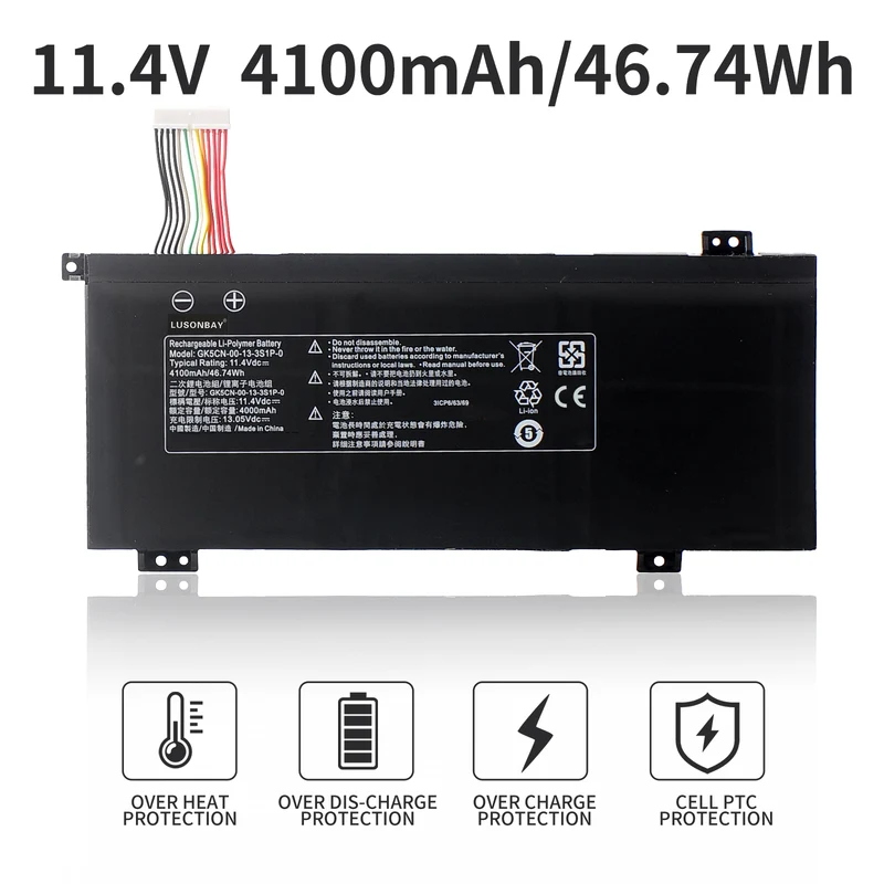 GK5CN-00-13-3S1P-0 Laptop battery For MECHREVO X8Ti Z2 For MACHENIKE T90 Plus T90-T3p F117-B F117-B6 LUSONBAY UK SHIP