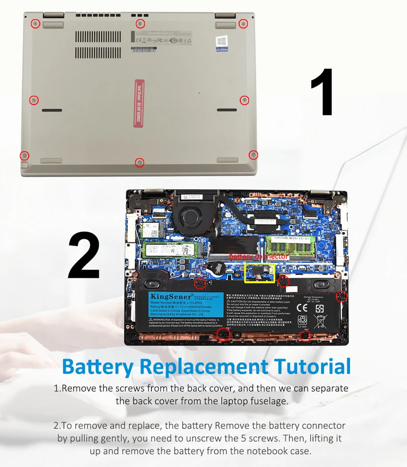 L17L3P53 L17C3P53 L17M3P55 Battery For Lenovo ThinkPad S2 Yoga L380 L390 01AV481