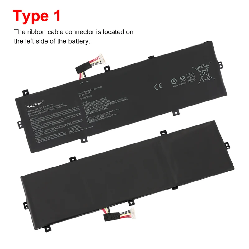 C31N1620 Battery for ASUS ZenBook UX430 UX430U UX430UA UX430UQ — 11.55V 50Wh