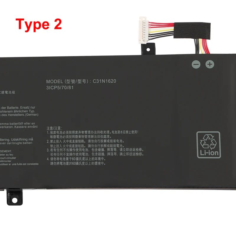 C31N1620 Battery for ASUS ZenBook UX430 UX430U UX430UA UX430UQ — 11.55V 50Wh