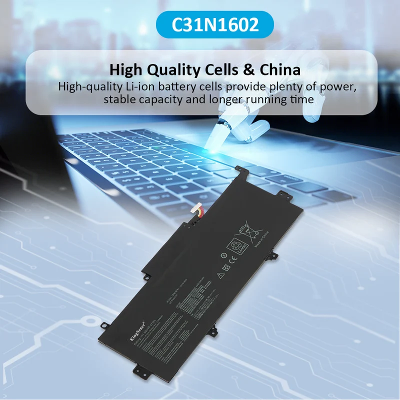 For Asus Zenbook 13.3" UX330U Laptop Battery 11.55V 57Wh 4800mAh C31N1602