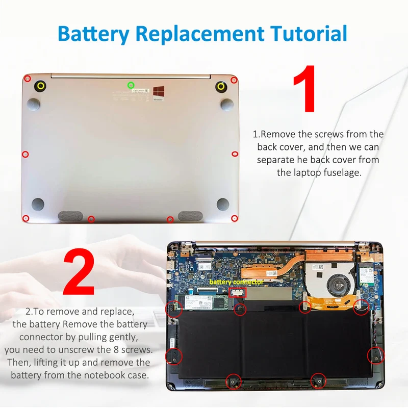For Asus Zenbook 13.3" UX330U Laptop Battery 11.55V 57Wh 4800mAh C31N1602
