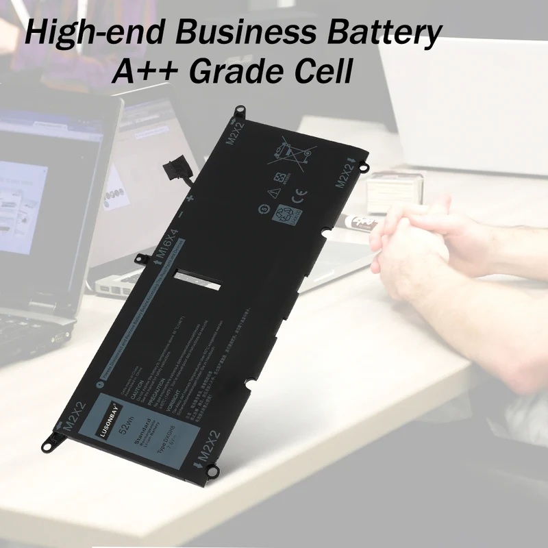 DXGH8 Replacement Battery for Dell XPS 13 9380 / 9370 LUSONBAY UK Stock