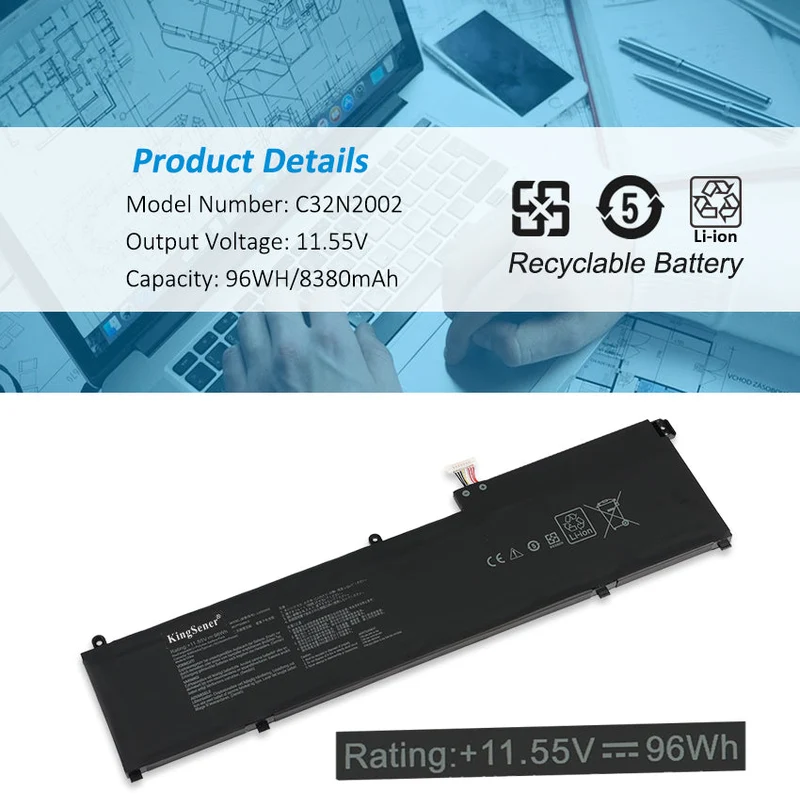 C32N2002 Battery For Asus ZenBook Flip 15 Q538 Q538E Q538EI Series