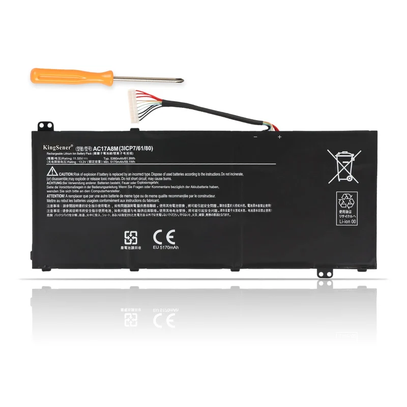 AC17A8M For Acer Battery 3Cell 5170Mah Sp314-51 Sp314-52 Series 3ICP7/61/80