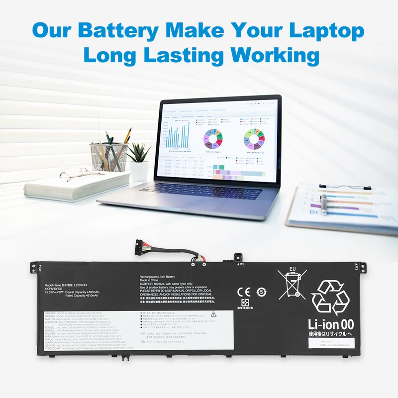 L22C4PF4 Laptop Battery Replacement For Lenovo IdeaPad Yoga Pro 7 14IRH8 14APH8