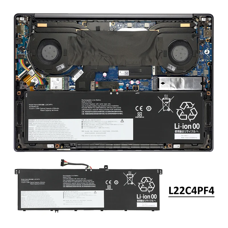 L22C4PF4 Laptop Battery Replacement For Lenovo IdeaPad Yoga Pro 7 14IRH8 14APH8