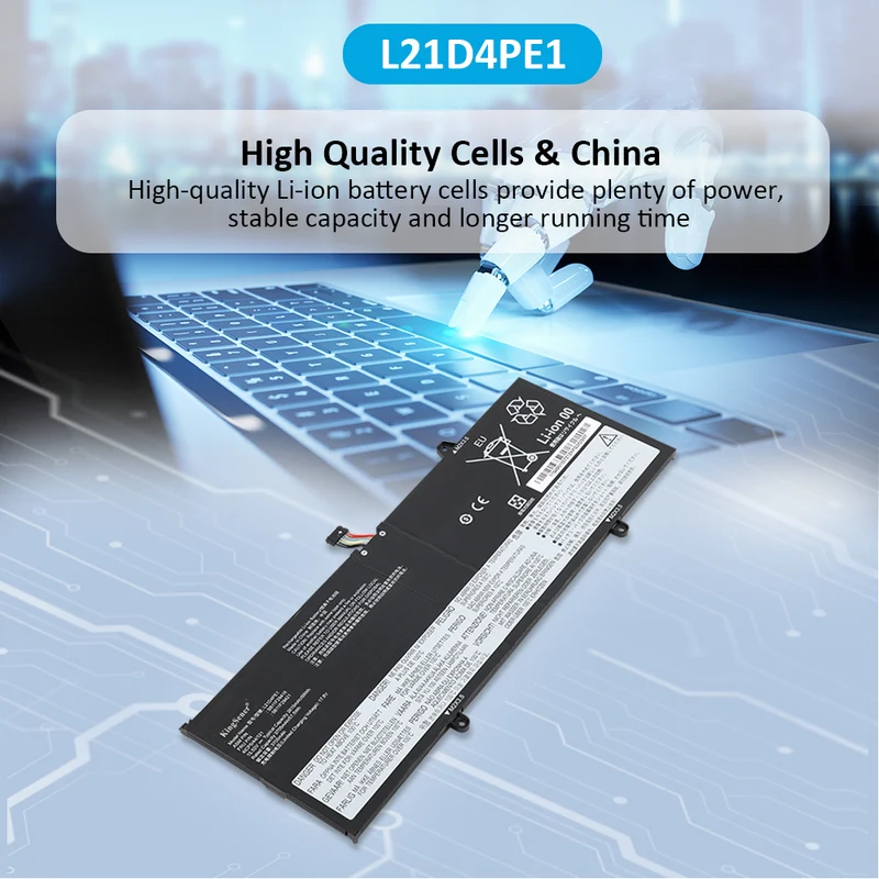 L21M4PE2 L21C4PE2 L21D4PE1 Laptop Battery For Lenovo Yoga 6-13ABR8 Yoga 6-13ALC7 L21L4PE2 SB11F29412 5B11F29411 SB11F29410 5B11F29414 | KingSener