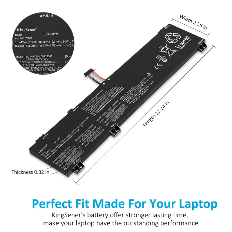 L21M4PC0 Laptop Battery 60Wh For Lenovo Gaming 3 15ARH7 Legion Y9000P IAH7H