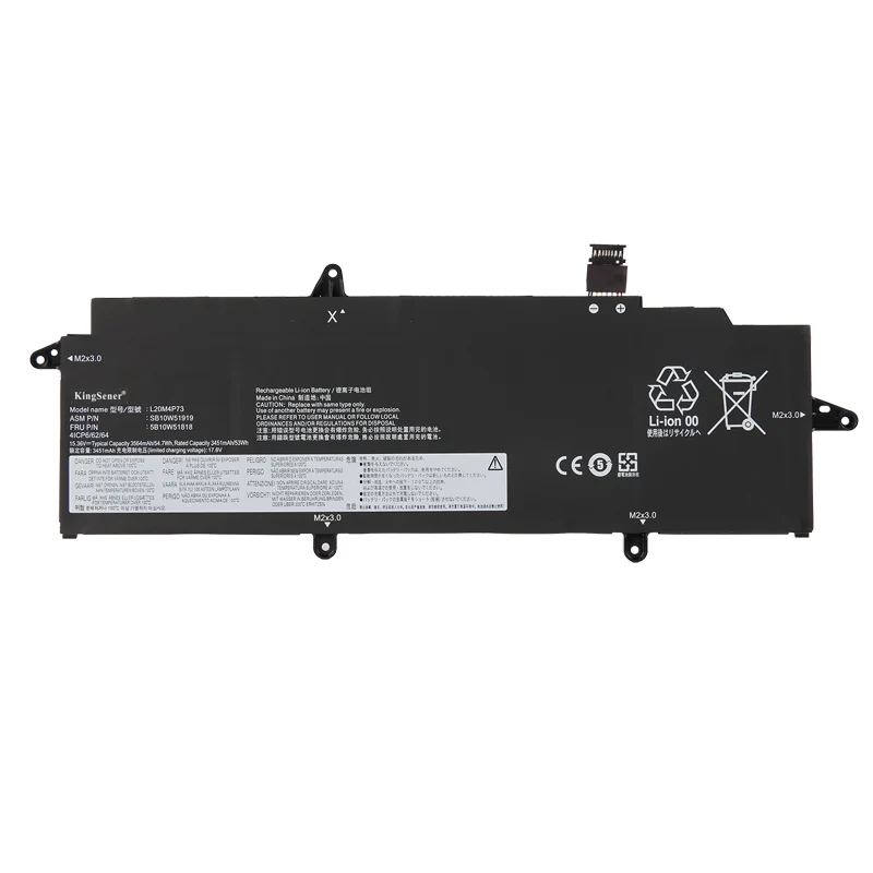 Lenovo ThinkPad X13 Gen 2 Gen 3 Battery Replacement L20D4P73 54.7Wh