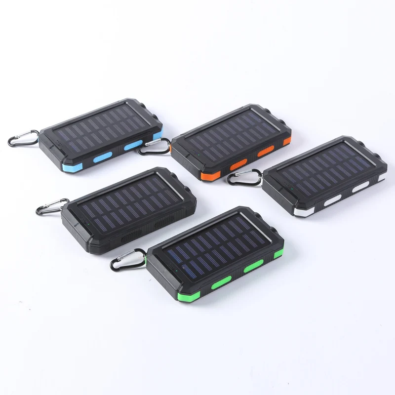 20000-10000mAh strong waterproof solar power bank 20000mah compass mobile phone solar power bank