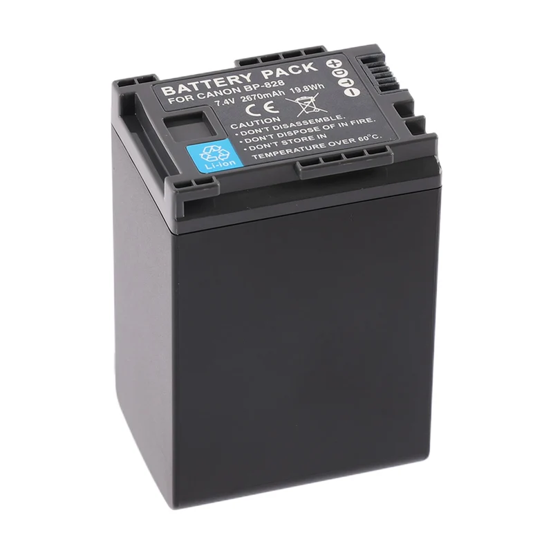 BP-828 Replacement Camera Battery For Canon VIXIA HF G40 HF G30 XA20 XA25 Camcorde